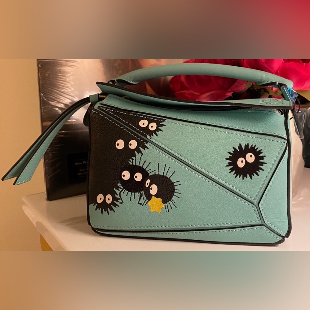 Authentic Loewe Mini Puzzle Bag - Spirited Away Collection - Susuwatari